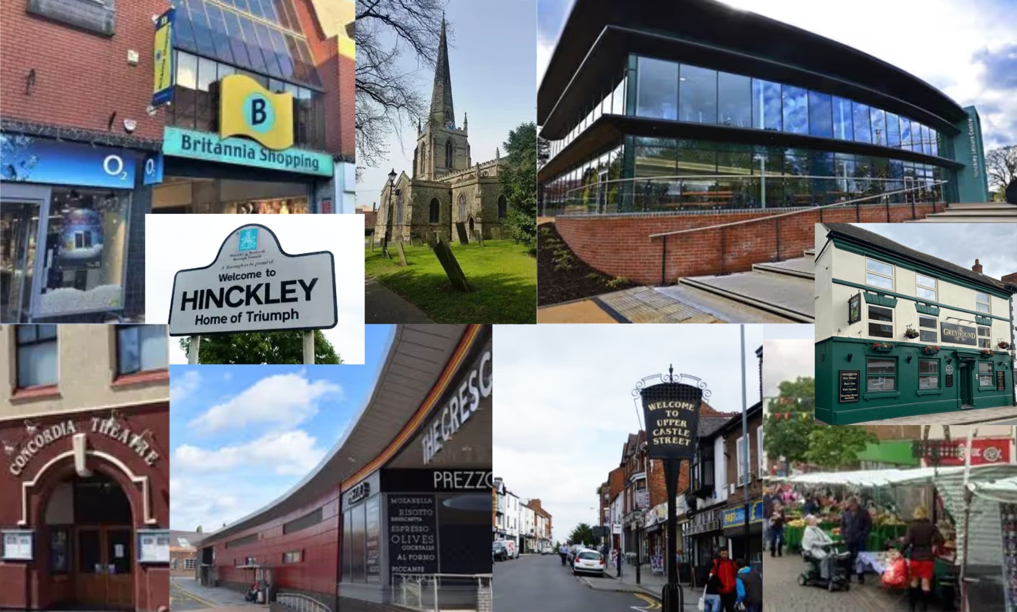 Local places around Market Bosworth and Hinckley & Bosworth